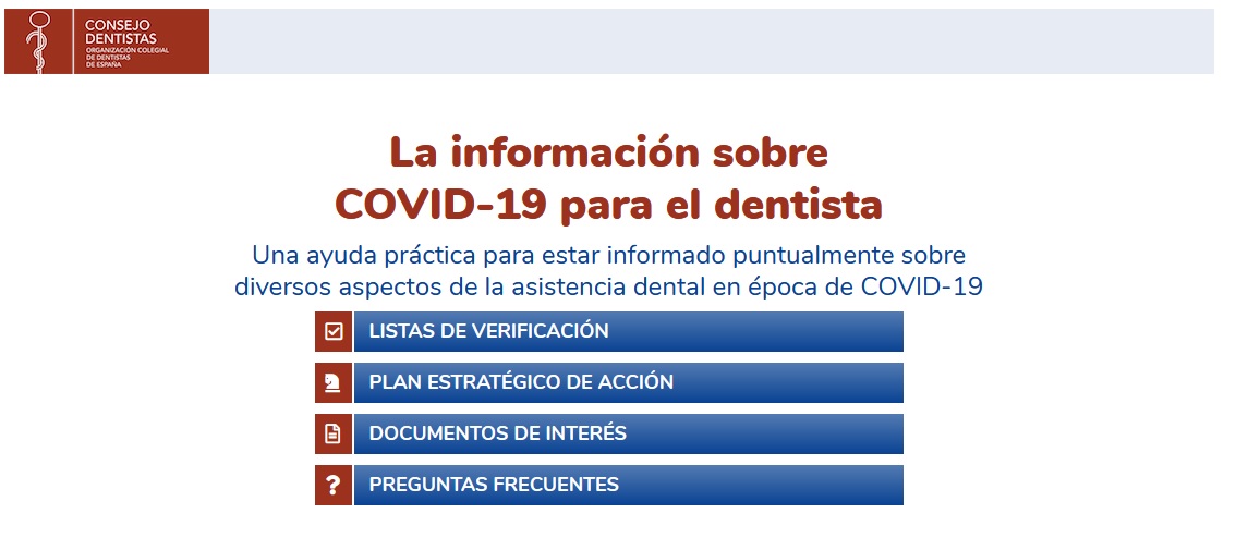 Se trata de una ayuda práctica para estar informado sobre diversos aspectos de la asistencia dental en época de COVID-19.