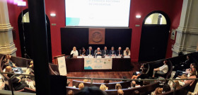 Las jornadas, celebradas en el Edificio Paraninfo de la Universidad de Zaragoza, contaron con profesionales destacados del sector y  líderes de opinión en odontología preventiva. FOTO: Colexio Prof