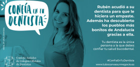 La campaña ‘Confía en tu dentista’ recorrerá Andalucía con el objetivo de concienciar sobre la importancia de las revisiones periódicas de la mano de profesionales colegiados. FOTO: Consejo A