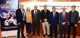 De izq. a drcha.: Dr. Miguel A. Hernández Pérez; Dr. David Rodríguez Fernández; Dr. Bernardo Macías Gutiérrez; Dra. Beatriz Rodríguez Lozano; Dr. Francisco Cabrera Panasco; Dr. Francisco Perera