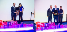 El Premio a la Difusión de la Salud Oral fue para Informativos Telecinco y el Premio a la Comunicación en el Ámbito Odontológico recayó en el Dr. Sven Hans Glockner. FOTO: COEM