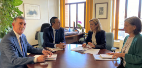 El Consejo General de Dentistas y la Dirección General de Salud Pública dialogan sobre el Plan Nacional de Reducción de Amalgama. FOTO: Consejo General de Dentistas