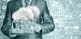 Cloud computing, technology connectivity concept