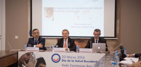 De izq a derecha Óscar Castro, Patrick Hescot, Juan Carlos Llodra