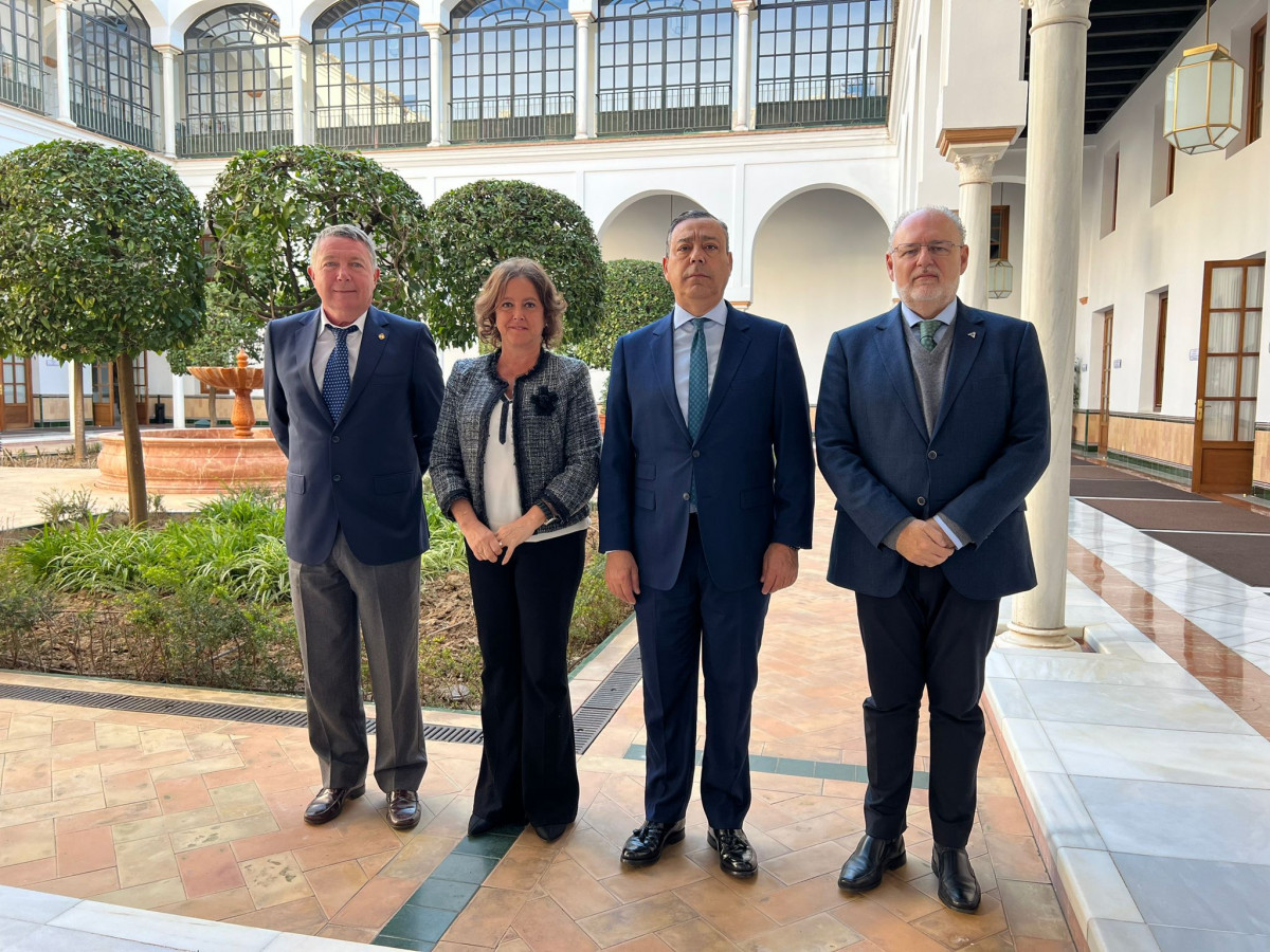 De izq a dcha Lucas Bermudo, Catalina García, Óscar Castro y Miguel Ángel Guzmán