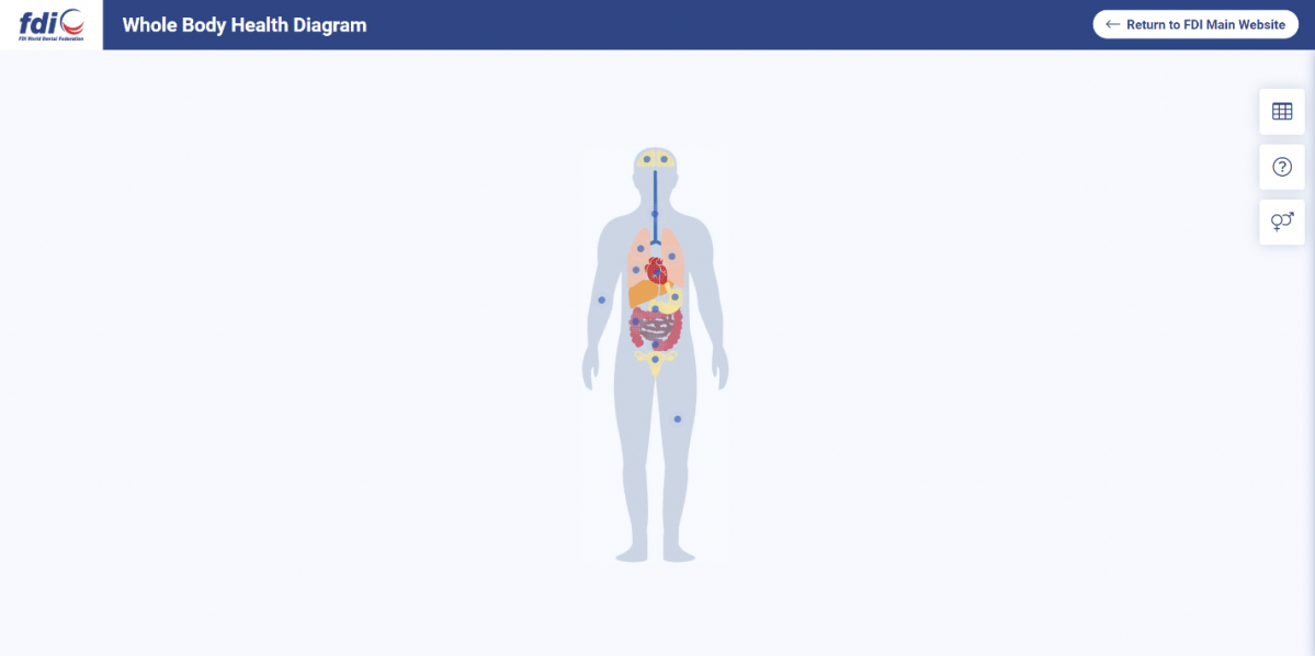 Whole body health diagram FDI