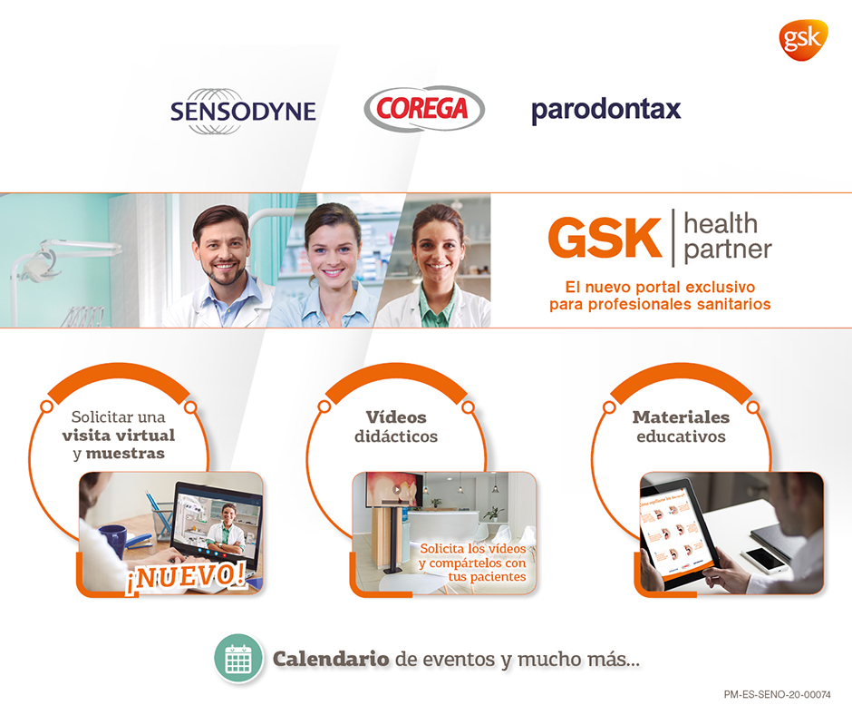 GSK Health Partner es el nuevo portal que GSK Consumer Healthcare ha lanzado para profesionales de la salud bucodental.