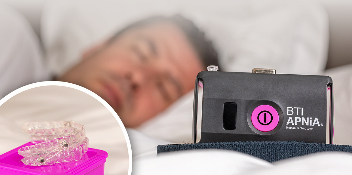 Este dispositivo detecta siete canales diferentes de información mientras el paciente está dormido, lo que permite distinguir los diferentes tipos de apnea del sueño. FOTO: BTI