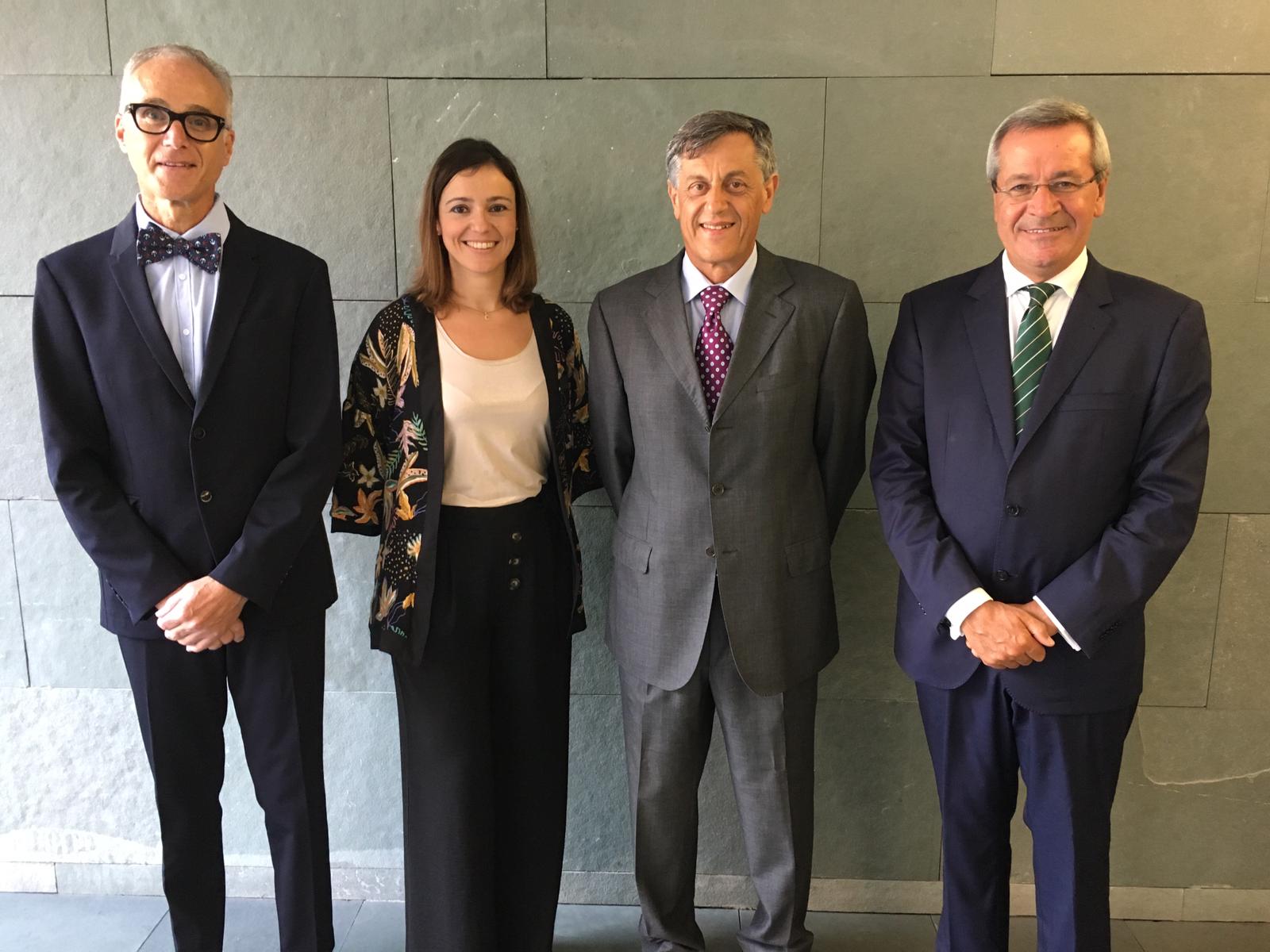 En la imagen (de izq. a dcha.): Michael Miloro, Cristina Castro, Miguel Peñarrocha y José María Suárez Quintanilla. FOTO: Secib