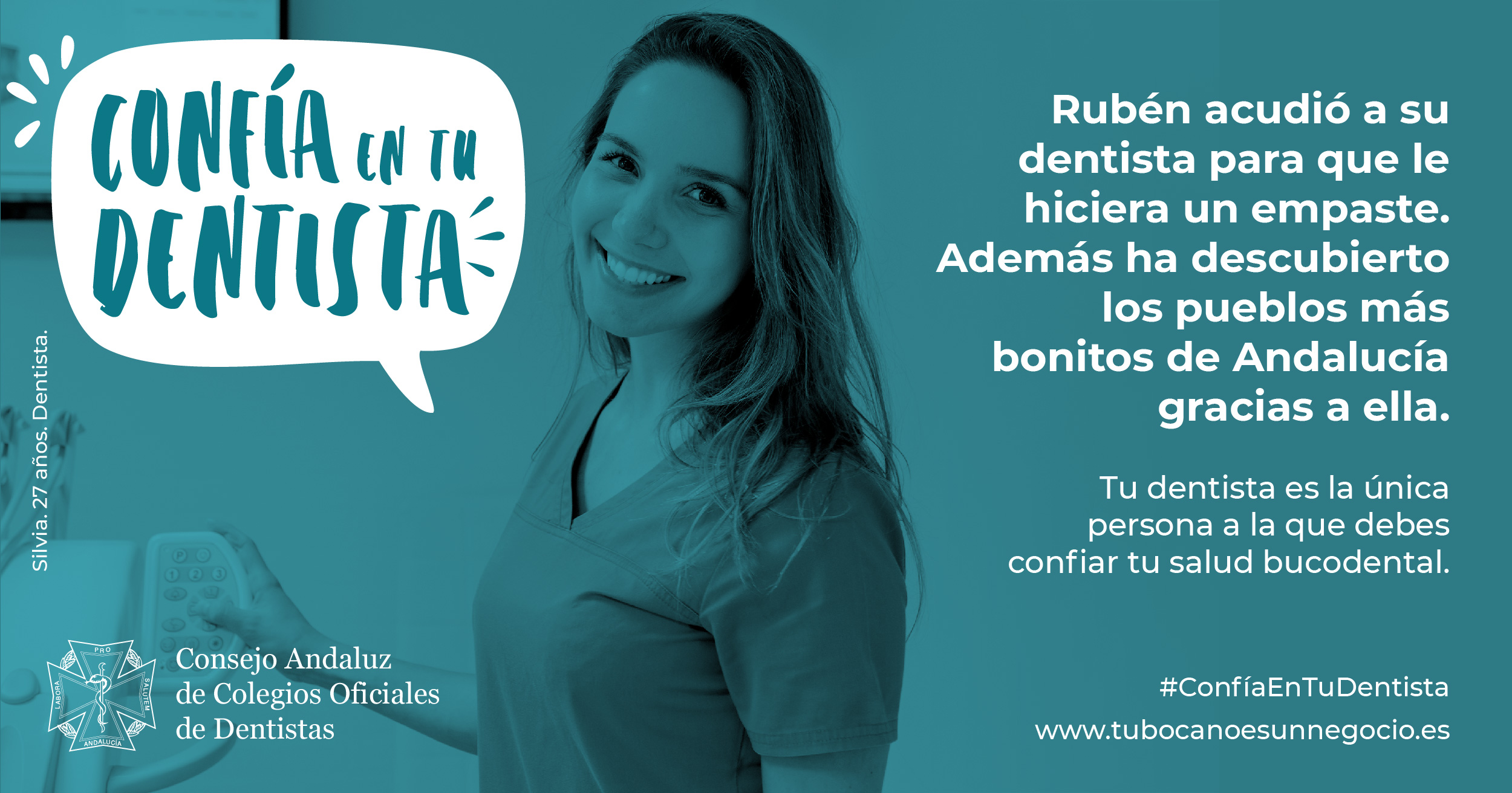 La campaña ‘Confía en tu dentista’ recorrerá Andalucía con el objetivo de concienciar sobre la importancia de las revisiones periódicas de la mano de profesionales colegiados. FOTO: Consejo Andaluz de Colegios Oficiales de Dentistas