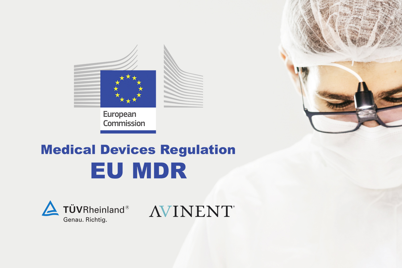 Avinent, primera empresa certificada a nivel español según la nueva regulación MDR por TÜV Rheinland