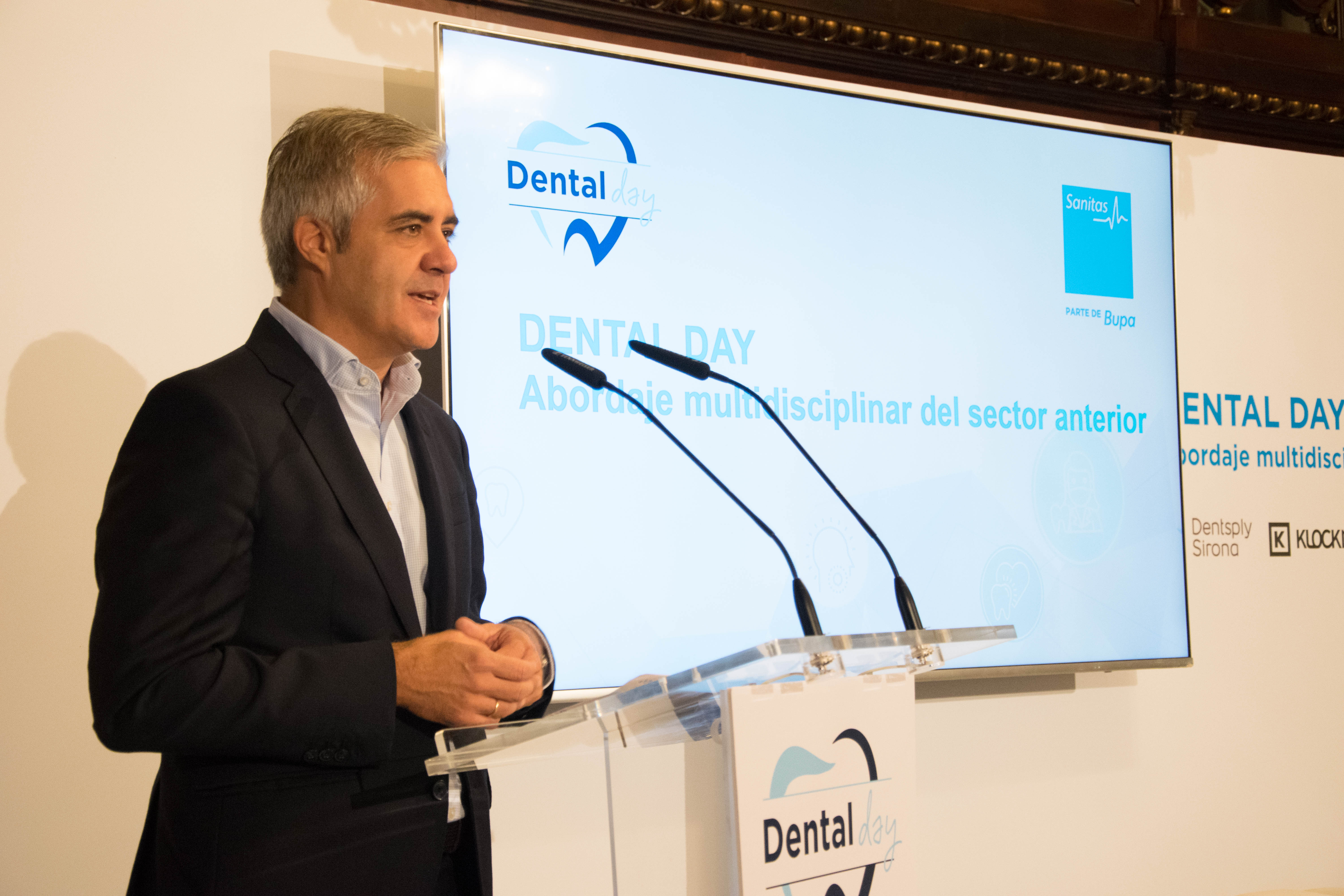 En la imagen, Patxi Amutio, director general de Sanitas Dental, durante la celebración del Dental Day en Sevilla. FOTO: Sanitas Dental