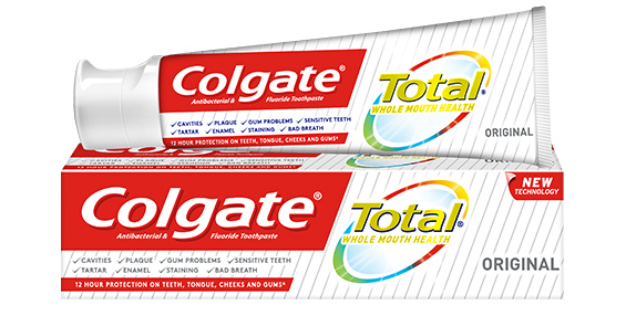 Colgate Total está formulado con una combinación exclusiva de Duo-Zinc más Arginina. FOTO: Colgate