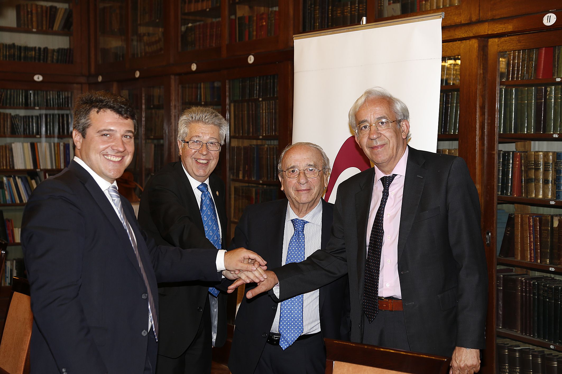 De izqda. a dcha. David Herrera, José María Lailla, José Luis Herrera Pombo y Miguel Ángel García Fernández.