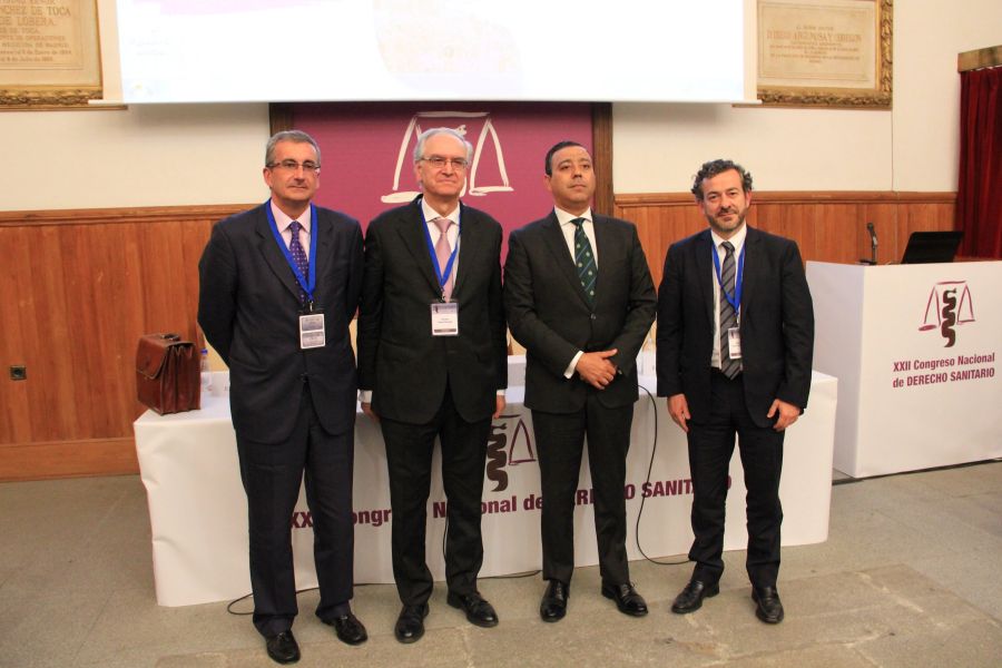 (De Izda. a Dcha.) D. José Guerrero Zaplana, D. Carlos Lema Devesa, D. Óscar Castro Reino y D. Ricardo Pérez Garrigues.