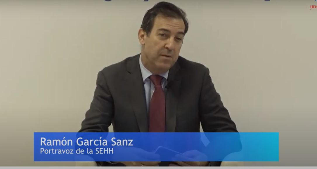 Ramón García Sanz, portavoz de la SEHH, en un momento de la presentación de la Guía HEMODENT. FOTO: SEHH