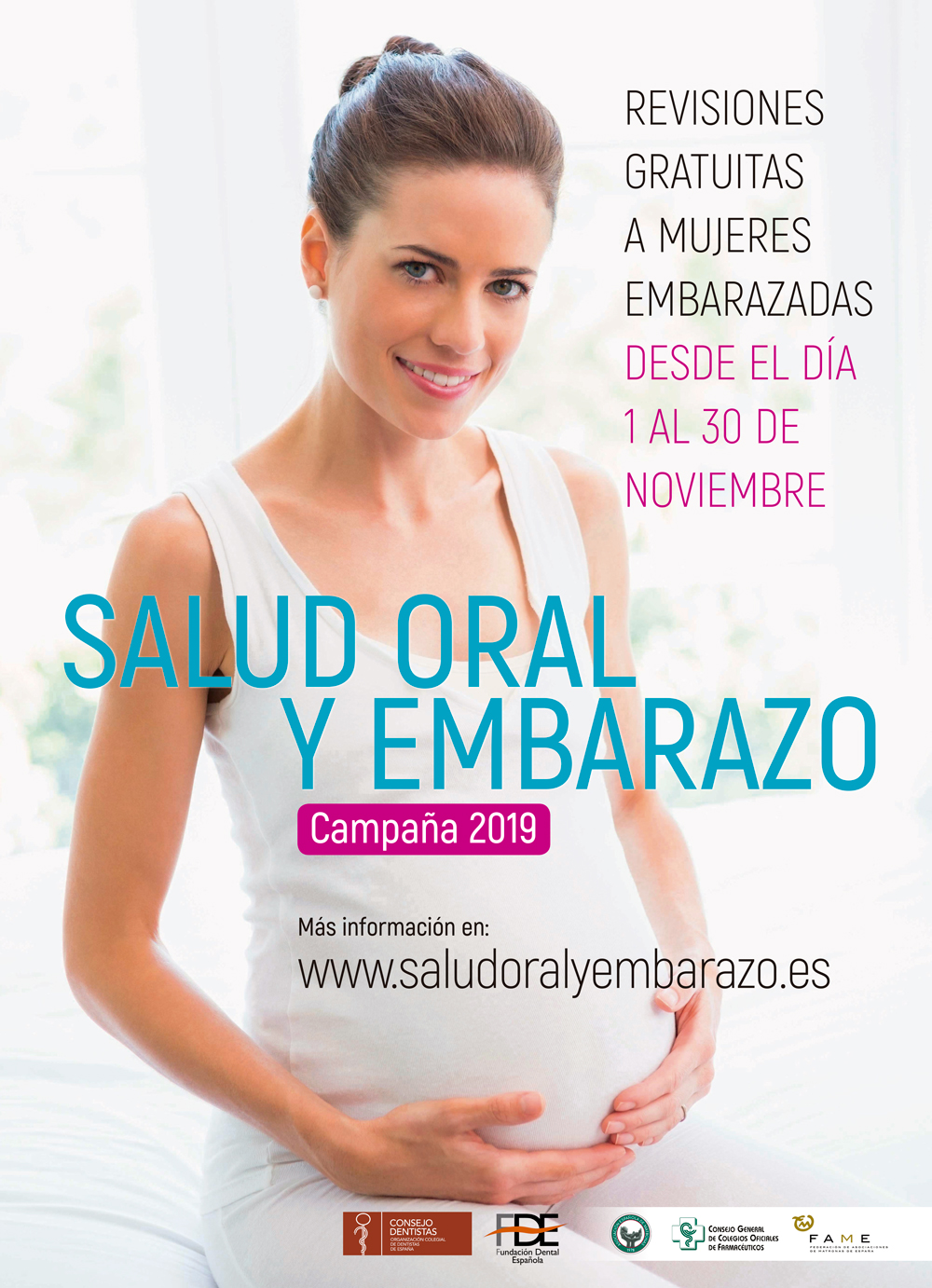 El objetivo de la III Campaña Salud Oral y Embarazo es concienciar a las futuras madres de la importancia que tiene la salud bucodental para la salud general de las mujeres durante el periodo de gestación y en la salud del propio feto. FOTO: Consejo General de Dentistas-FDE