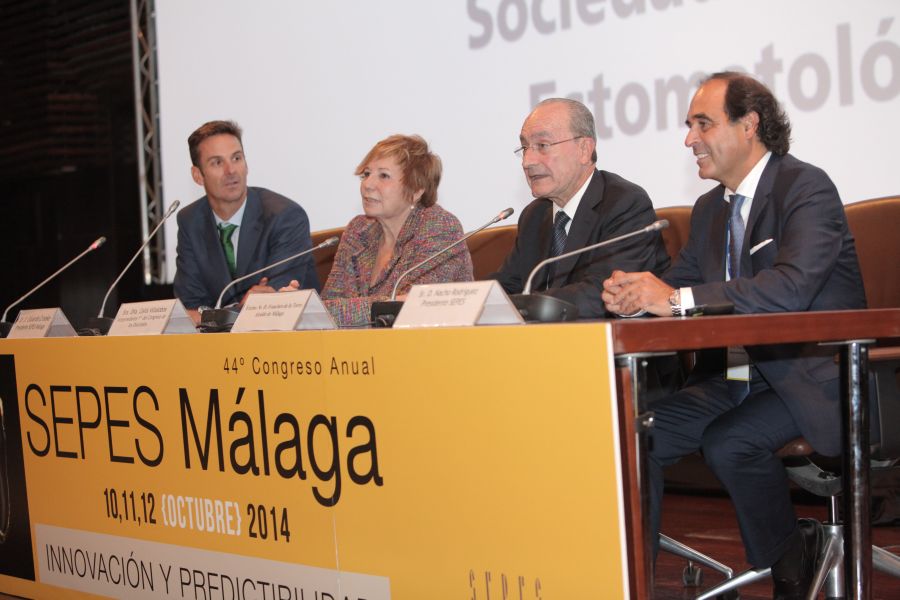 La inauguración del congreso contó con la asistencia de Dª Celia Villalobos, Vicepresidenta primera del Congreso de los Diputados y de D. Francisco de la Torre, Alcalde de Málaga.